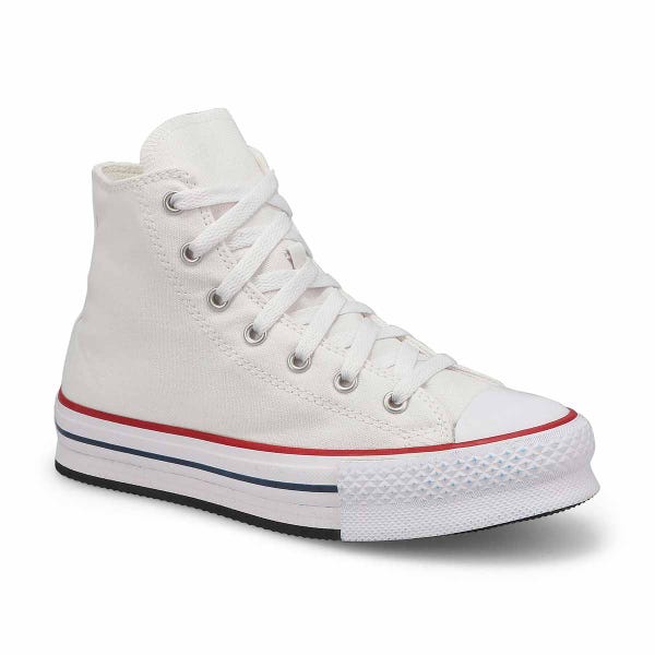 Baskets hautes à plateforme CHUCK TAYLOR ALL STAR EVA LIFT, blanc/noir, enfants