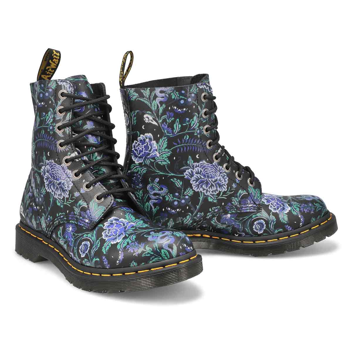 Women's 1460 Pascal Mystic Floral Boot - Black Floral