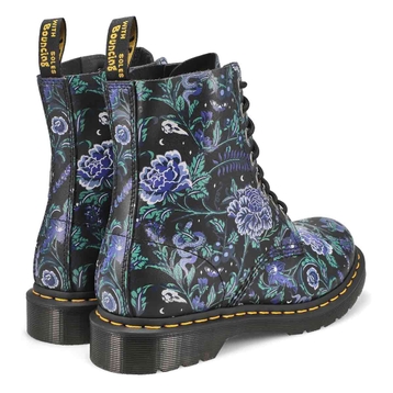 Botte 1460 PASCAL MYSTIC FLORAL, noir floral, femm