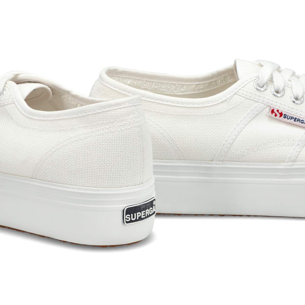 Women's Platform Canvas Sneaker - White