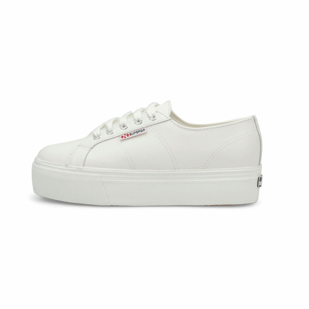 superga white platform leather