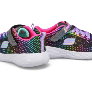 Girls' Go Run 600 Shimmer Speeder Snkr - Blk/Mlt