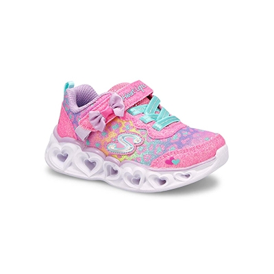 Inf-G Heart Lights Light Up Sneaker - Pink/Mint
