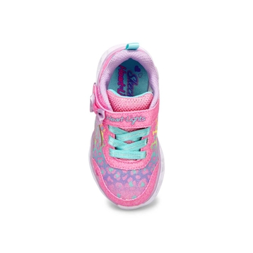 Espadrilles/lumières HEARTLIGHTS rose/menthe bébés