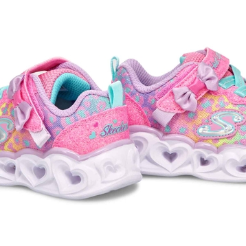 Espadrilles/lumières HEARTLIGHTS rose/menthe bébés