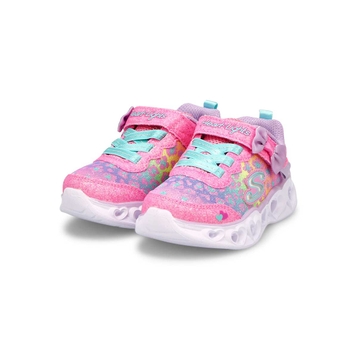 Espadrilles/lumières HEARTLIGHTS rose/menthe bébés
