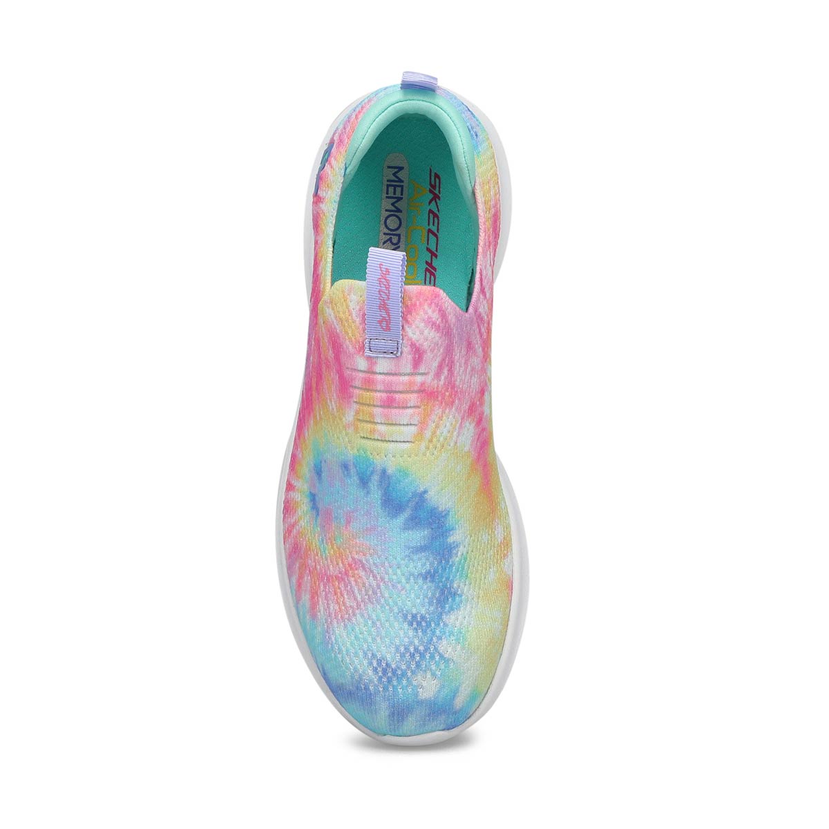 Girls'  Ultra Flex Groovin' Vibes Slip On Sneaker - Blue/Multi