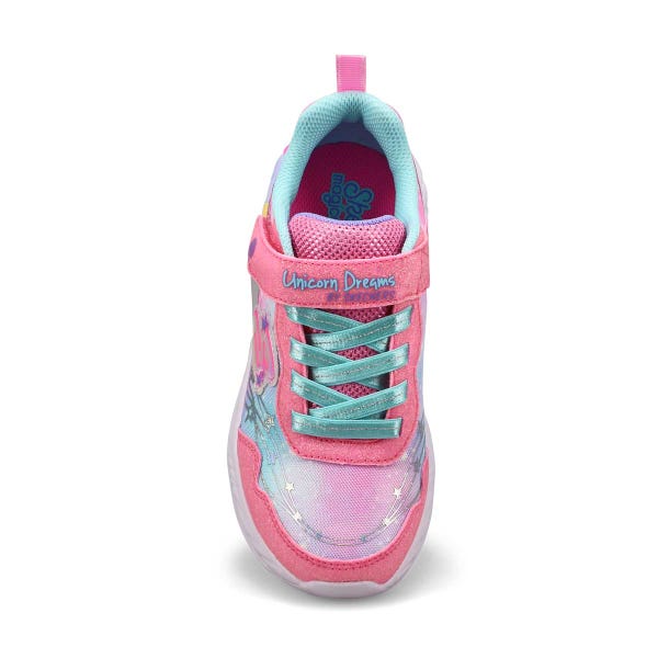 Girls'  Unicorn Dreams Sneaker - Pink/Turquoise