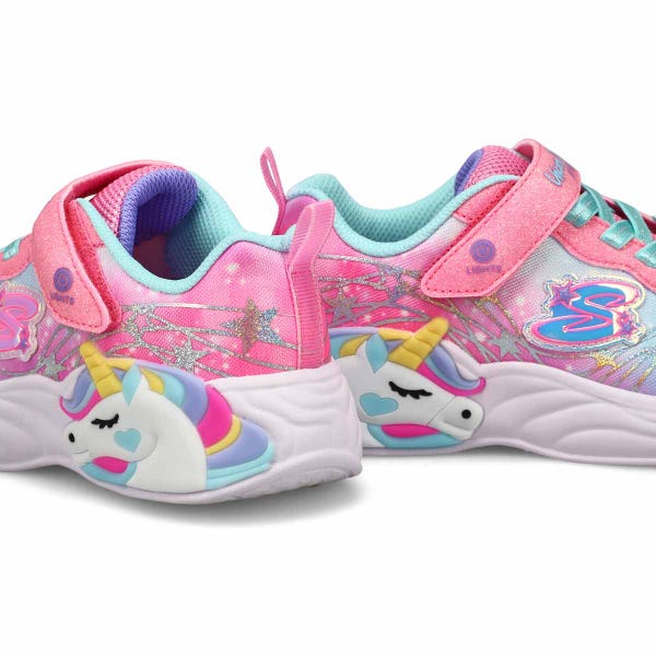 Girls'  Unicorn Dreams Sneaker - Pink/Turquoise