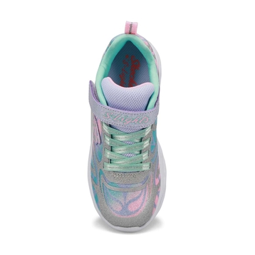 Girls' Twisty Bright Sneakers- Silver/Multi