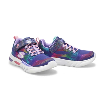Girls' Glow-Brites Lighted Sneaker - Navy/Multi
