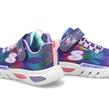Girls' Glow-Brites Lighted Sneaker - Navy/Multi