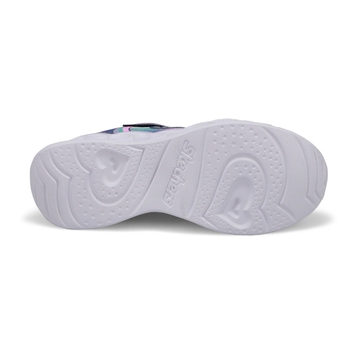Girls' Heart Lights Rainbow Lux Sneakers - Nvy/Mlt