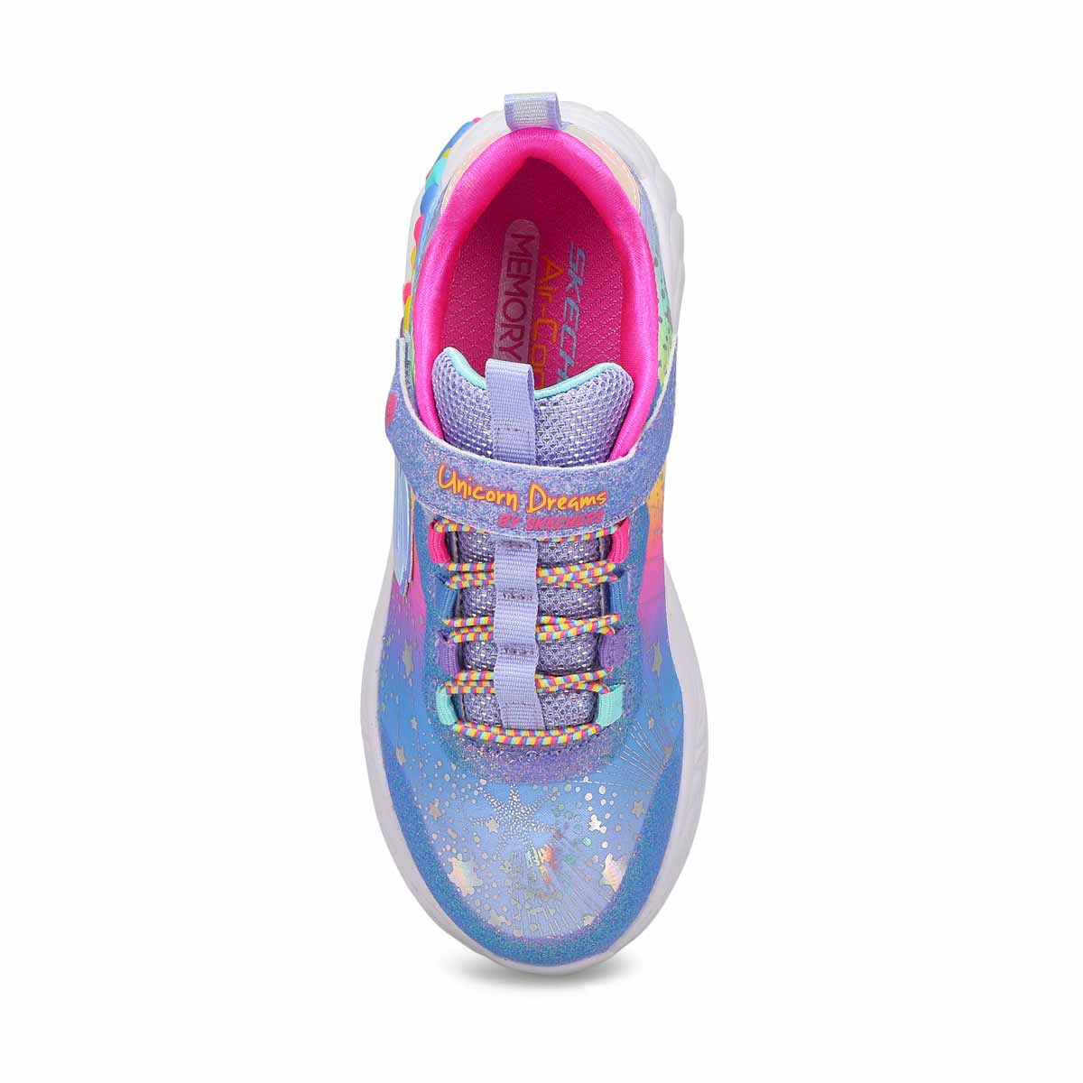 Girls' S-Lights Unicorn Dreams Sneaker - Blue/Multi