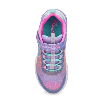 Espadrille FLUTTER HEART LIGHTS, lav/multi, filles
