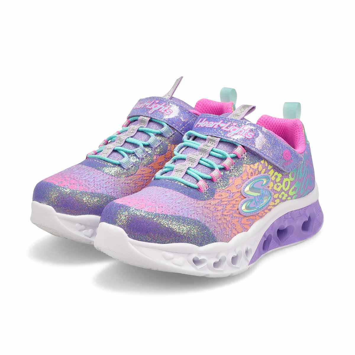 Skechers Girls' Flutter Heart Lights Sneaker- | SoftMoc.com