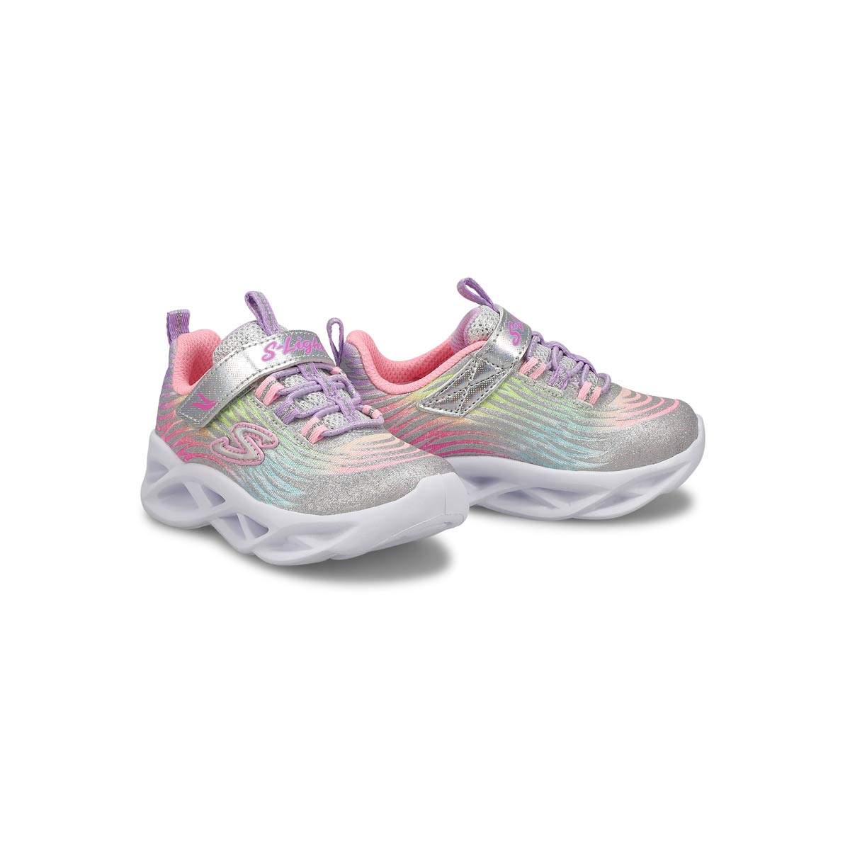 Infants' Twisty Brights - Mystical Bliss Light Up Sneaker - Silver/Multi