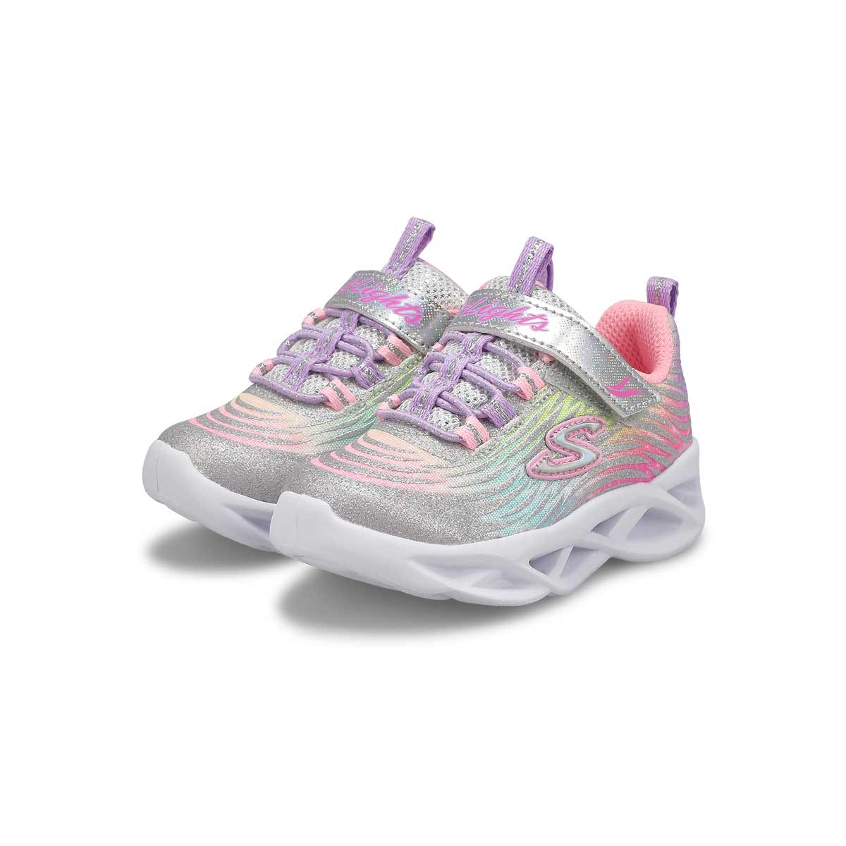 Infants' Twisty Brights - Mystical Bliss Light Up Sneaker - Silver/Multi