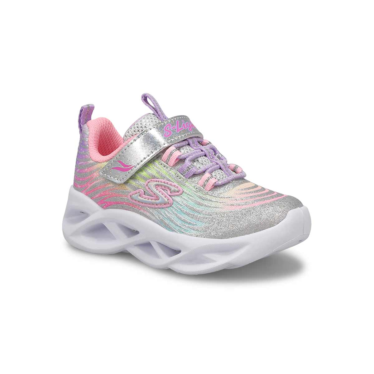 Infants' Twisty Brights - Mystical Bliss Light Up Sneaker - Silver/Multi