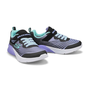 Girls' Microspec Rejoice Racer Sneaker - Black/Mul