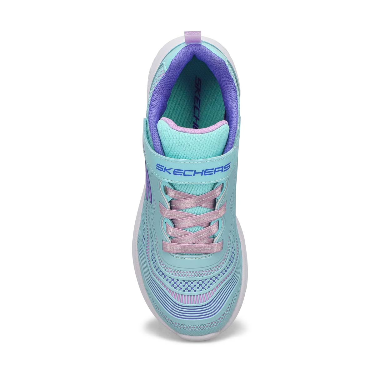 Girls' Jumpsters Strap Sneaker - Aqua/Purple