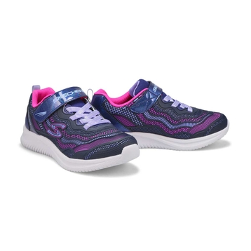 Girls' Jumpsters Strap Sneaker - Navy/Pink