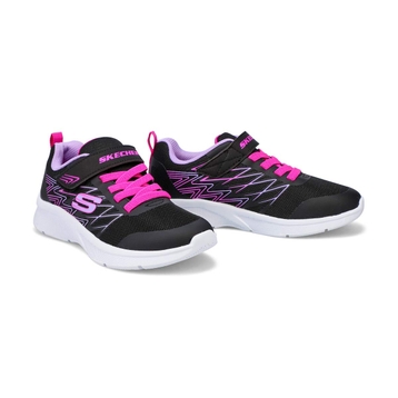 Girls' Microspec Bold Delight Sneaker - Black