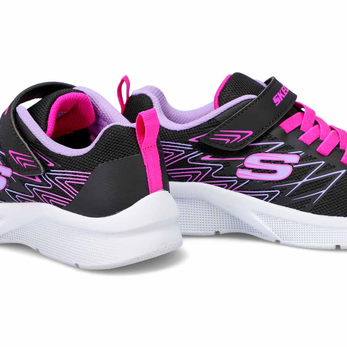 Girls' Microspec Bold Delight Sneaker - Black