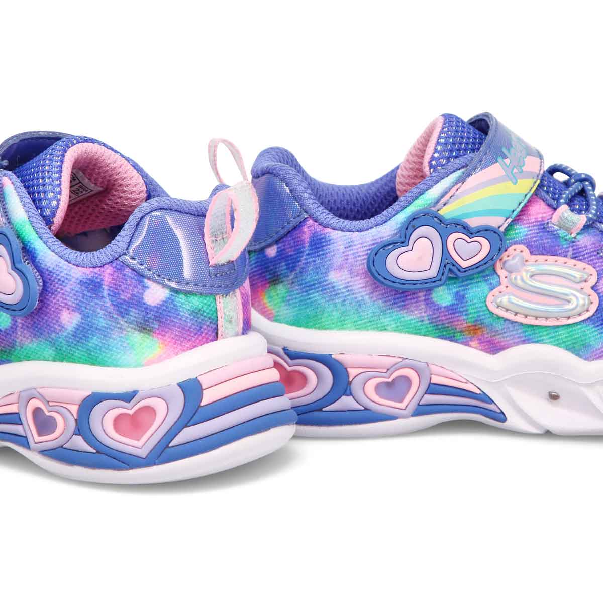 Infants' Sweet Heart Lights Sneaker - Blue/Pink