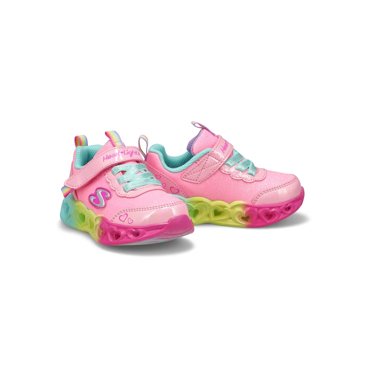 Espadrille HEART LIGHTS, rose/multi, bébés-F