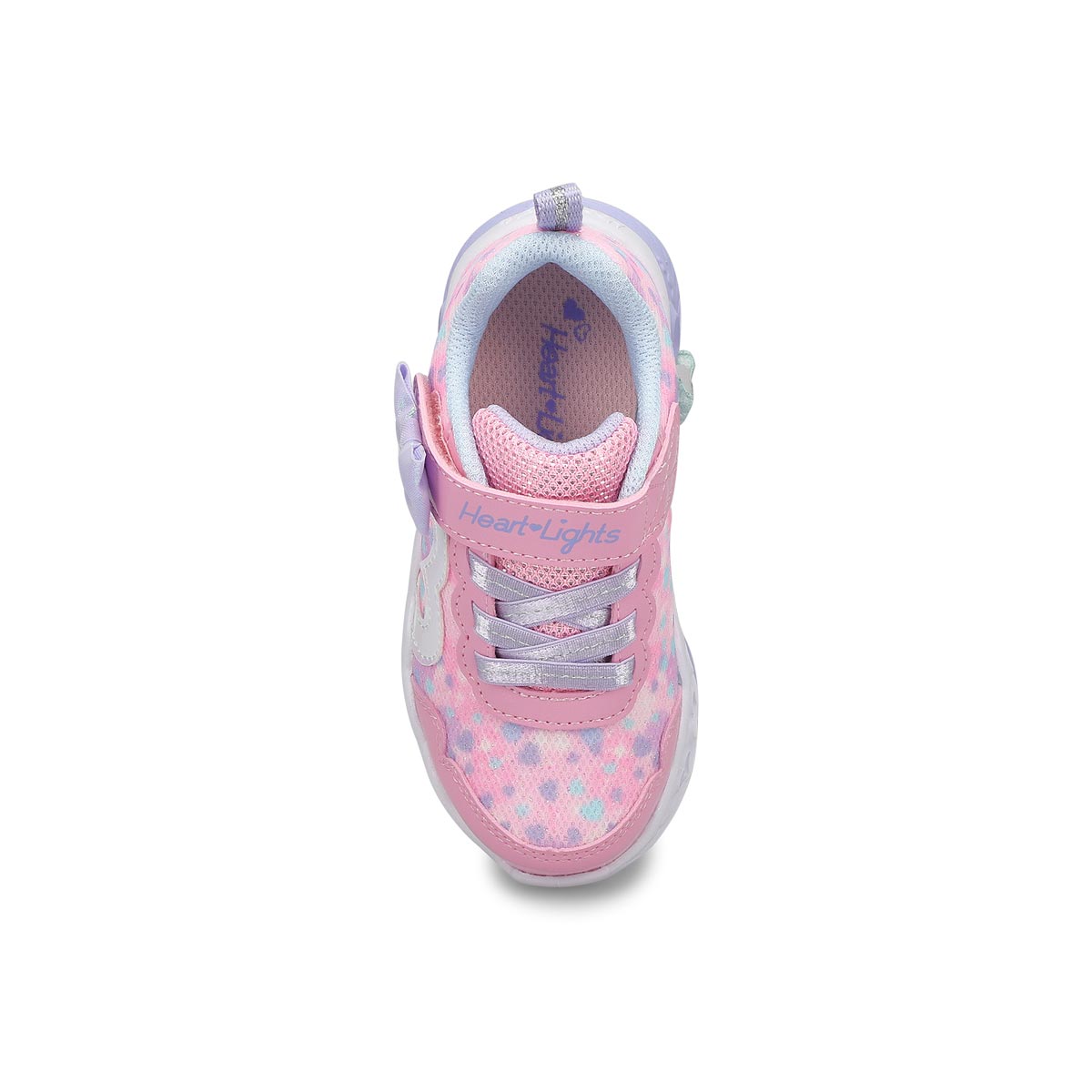 Infants' Flutter Heart Lights Sneaker - Pink/Lavender