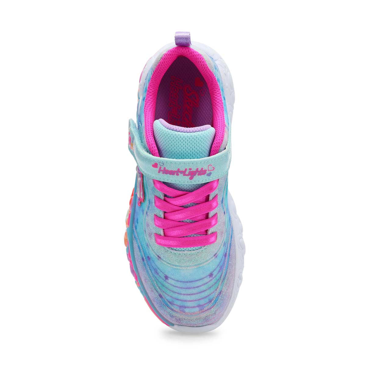 Baskets  lumires ETERNAL HEART, bleu clair tinc