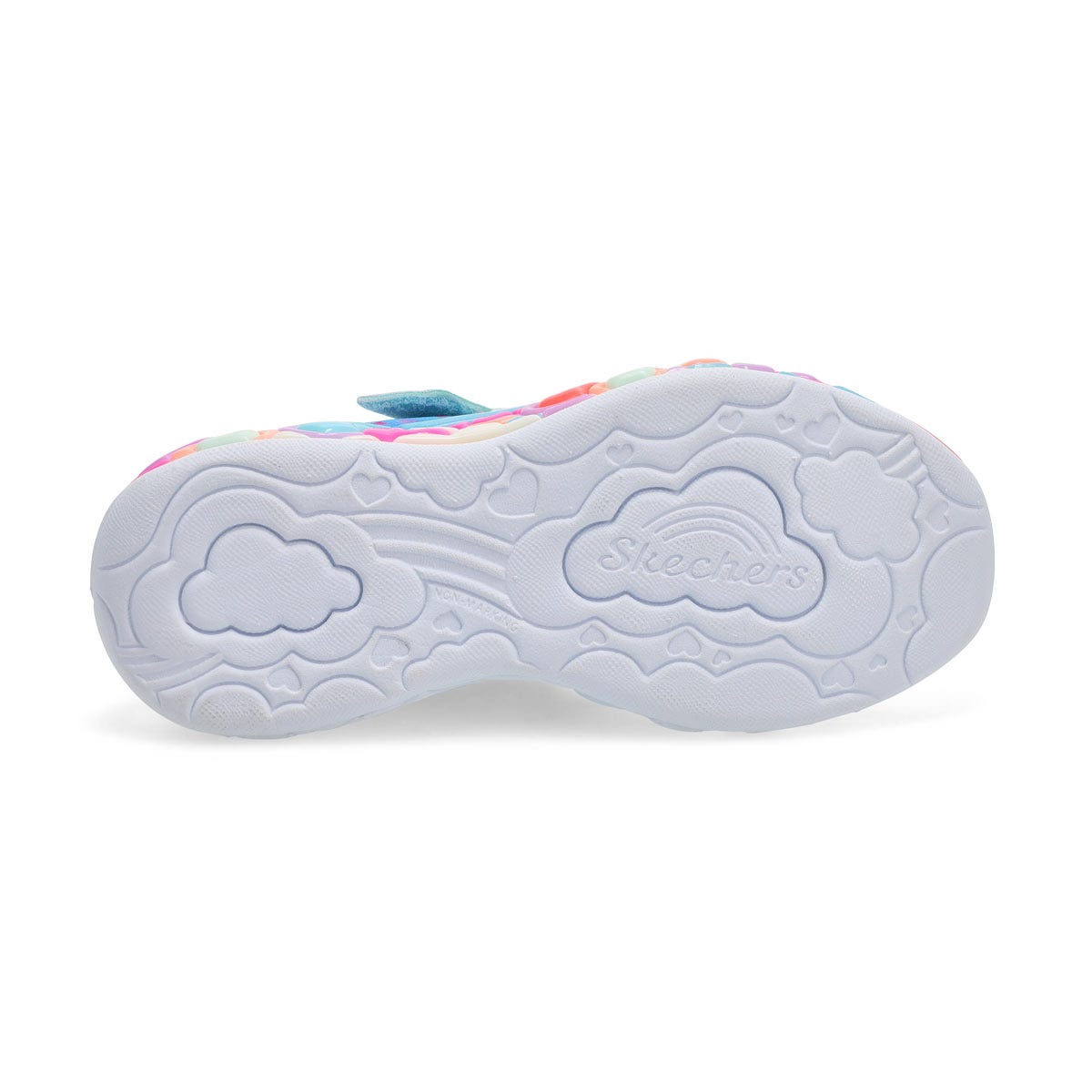 Baskets  lumires ETERNAL HEART, bleu clair tinc