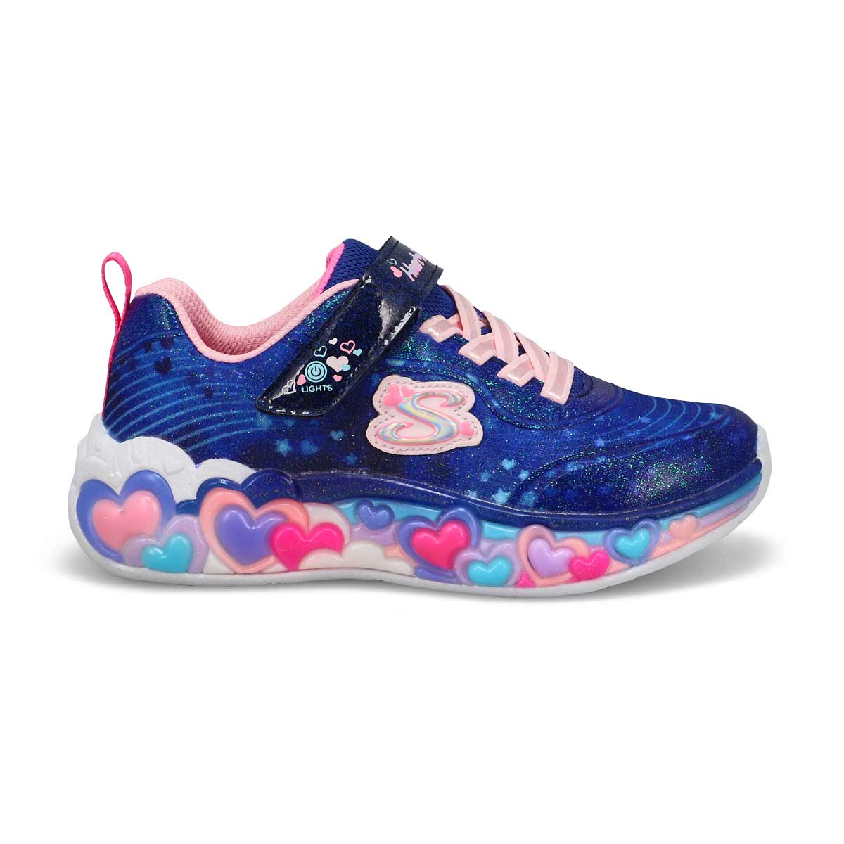 Baskets à lumières ETERNAL HEART LIGHTS, marine/multi, filles