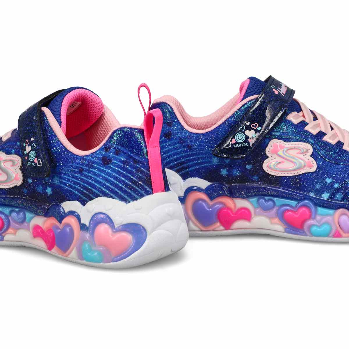 Baskets à lumières ETERNAL HEART LIGHTS, marine/multi, filles