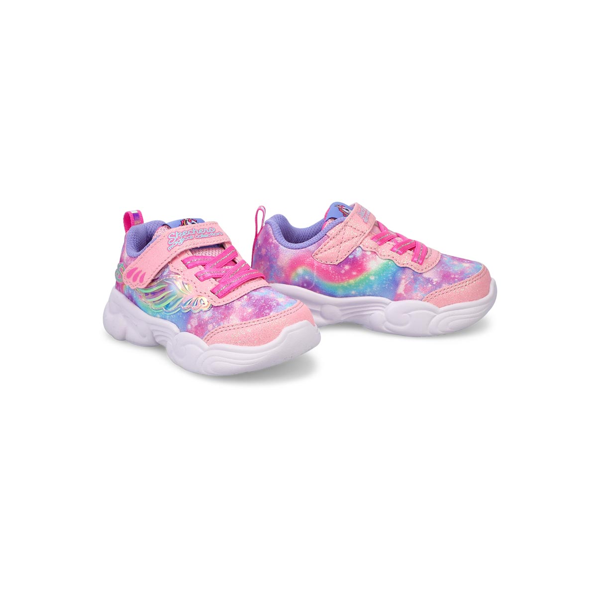Infants' Unicorn Storm Strap Sneaker - Pink/Lavender