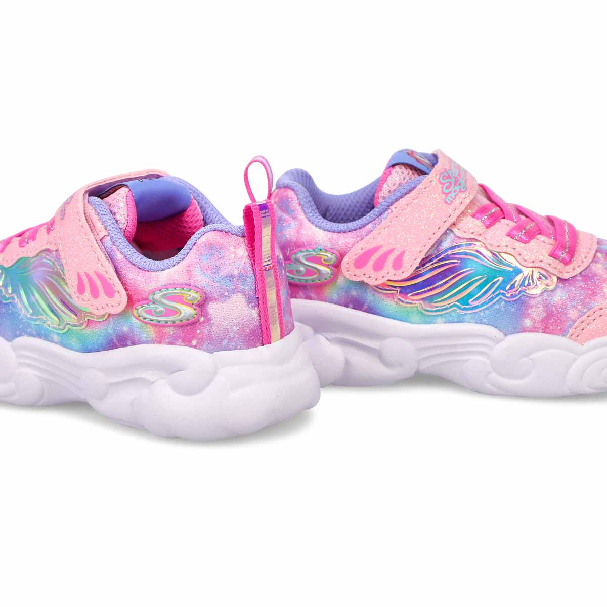 Infants' Unicorn Storm Strap Sneaker - Pink/Lavender