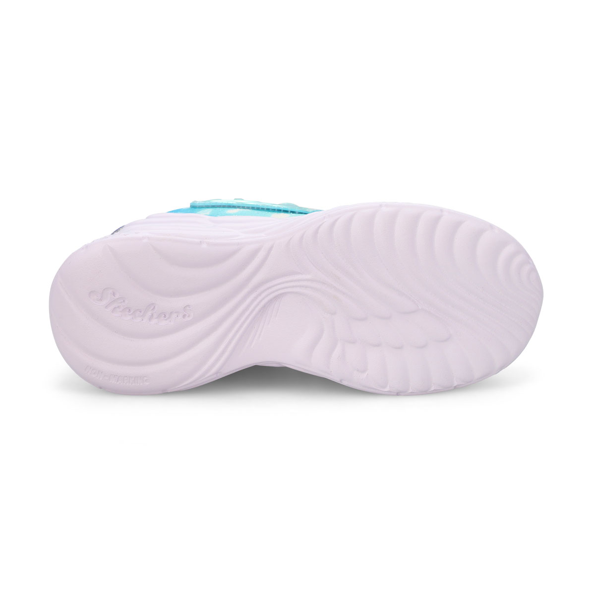 Girls'  Dream Racer Wing Brites Sneaker - Silver/Lavender