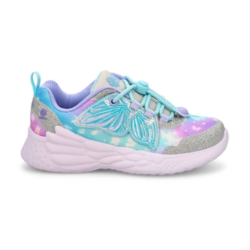 Girls'  Dream Racer Wing Brites Sneaker - Silver/L
