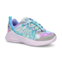 Girls'  Dream Racer Wing Brites Sneaker - Silver/Lavender