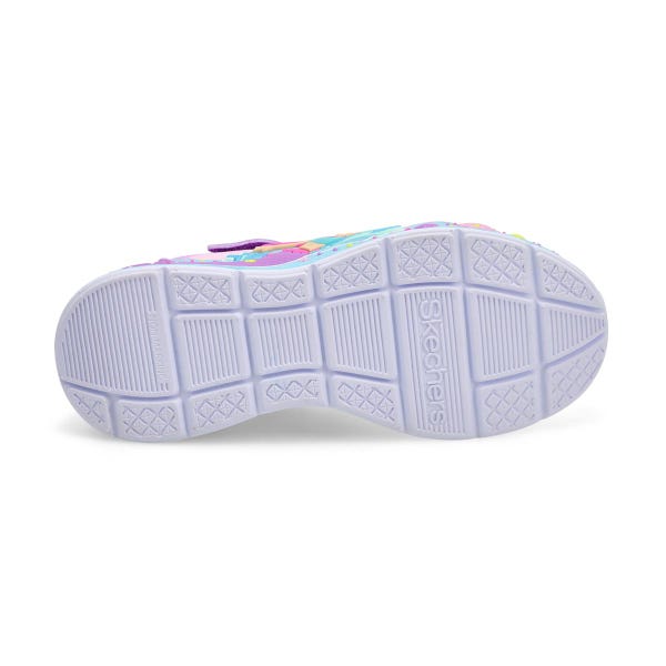 Girls'  Mermaid Dreams Light Up Sneaker - Lavender Sparkle/Multi