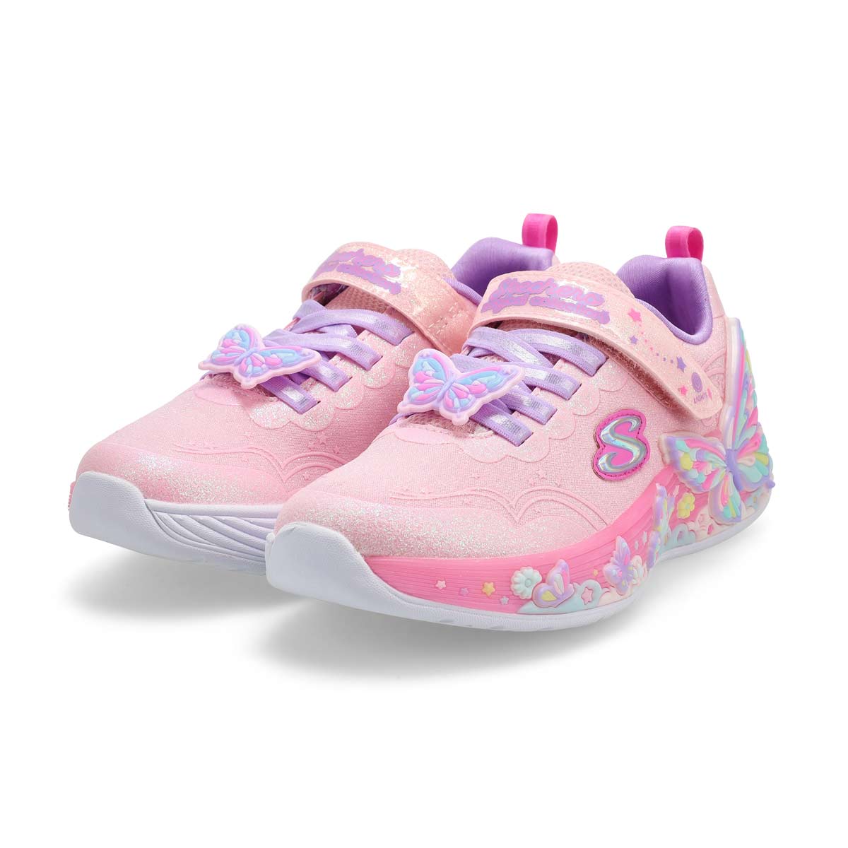 Skechers Girls' Butterfly Bliss Sneaker - Lig | SoftMoc.com