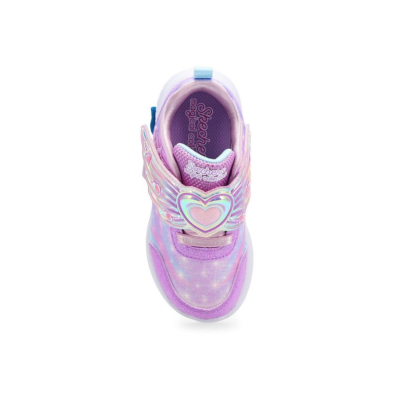 Espadrille lumineuse Skechers Jumpsters - Lil Wing Luxe pour bébés - Lavande