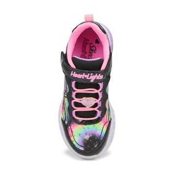 Girls' Flutter Heart Lights Groovy Swirl Sneaker -
