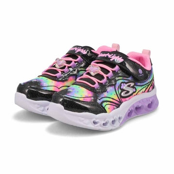 Girls' Flutter Heart Lights Groovy Swirl Sneaker -