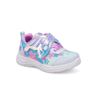 Inf-G Glimmer Kicks Magical Wings Sneaker - Blue/Lavender