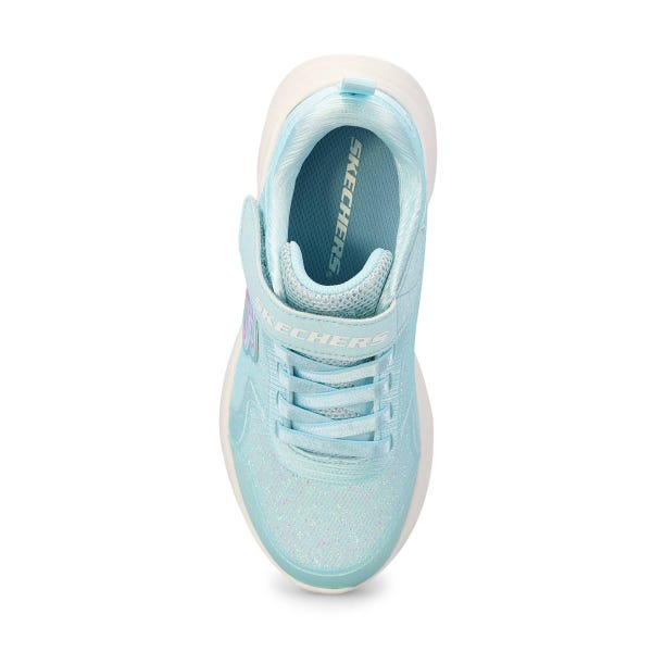 Girls'  Wave 92 Mesh Sneaker - Light Blue Sparkle
