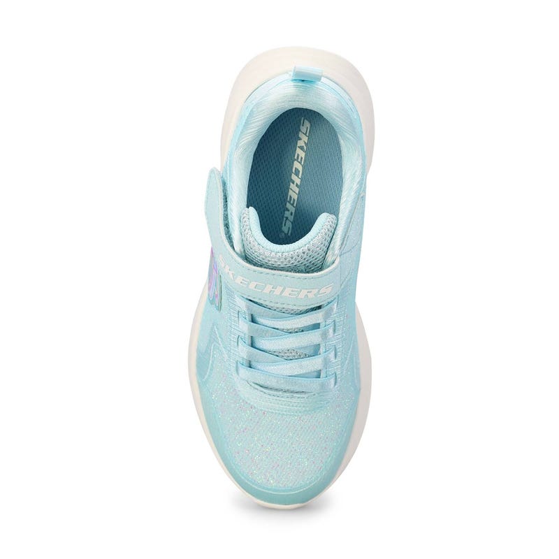 Girls'  Wave 92 Mesh Sneaker - Light Blue Sparkle