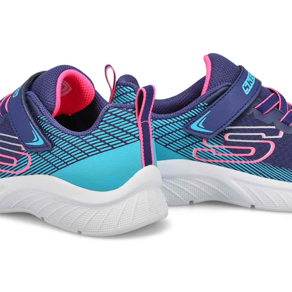 Girls'  Microspec Plus Sneaker- Navy/Black
