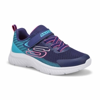 Girls'  Microspec Plus Sneaker- Navy/Black